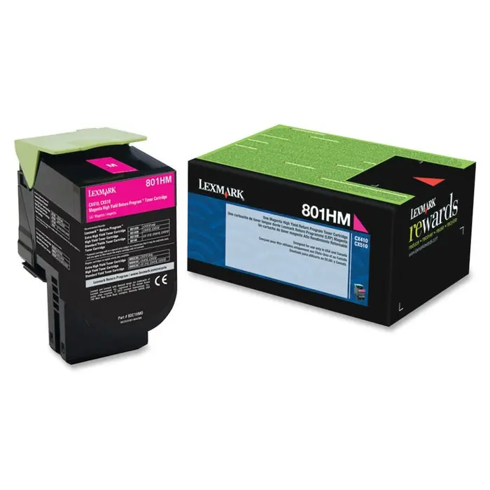 Lexmark Ink Toner Cartridge, 80C1HM0, Magenta Order Now
